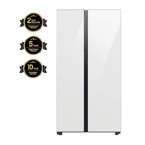 Samsung Bespoke 226 Cu Ft Counter Depth Smart Side By Side Refrigerator With Dual Ice Maker