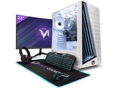 Vibox Vi 30 Pc Gamer 22 écran Pack Amd Ryzen 3200ge Processeur 4ghz Radeon Vega 8