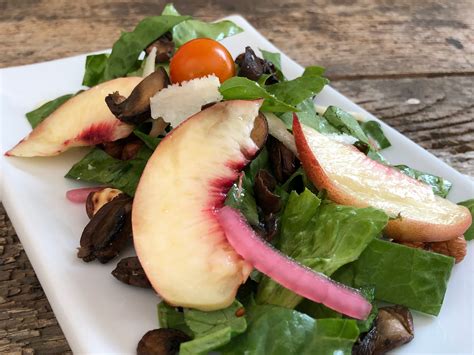 Simple Summer Salad With Stone Fruit Recipe Idealist Foods