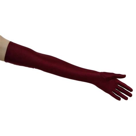 Matte Satin Opera Length Gloves