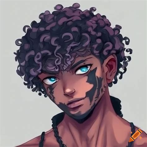 Anime Wavy Hair Male