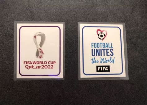 FIFA WORLD CUP Qatar 2022 Trikot Helles Set Patch Aufbügler Badges