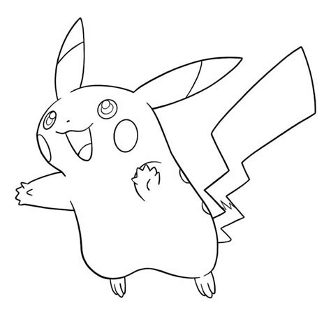 Desenhos Do Pikachu Para Colorir E Pintar