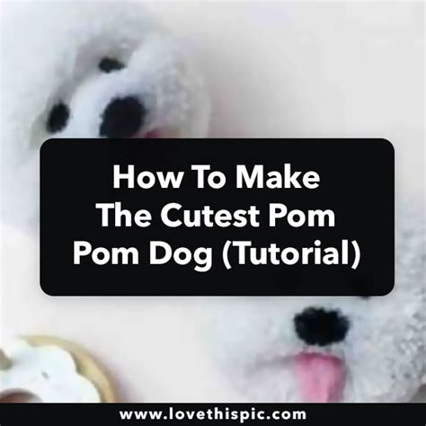 How To Make The Cutest Pom Pom Dog (Tutorial)