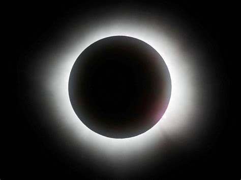 Moment Total Solar Eclipse Occurs In North America