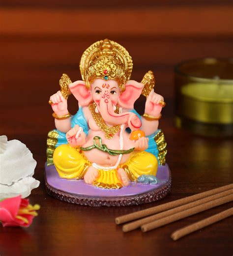 Buy Sn Handicrafts Lord Ganesha Ganesh Ganpati Car Dashboard Idol Hindu