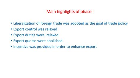 Foreign Trade Policy Ppt Free Download