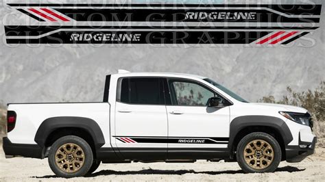 Stickers Compatible With Honda Ridgeline 2 Color Unique Graphics