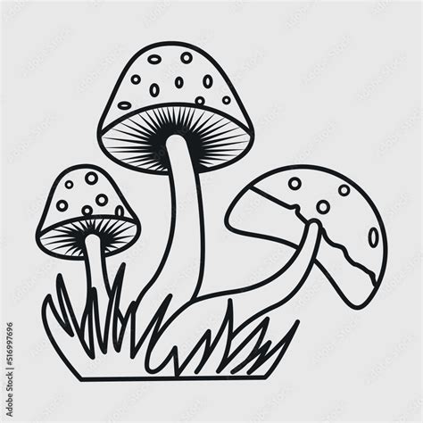 Mushroom Svg Cut File Magic Mushroom Svg Mushroom Stencil Svg Fungus