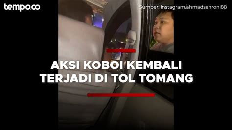 Aksi Koboi Terjadi Di Tol Exit Tomang Pelaku Pakai Pelat Dinas Polisi