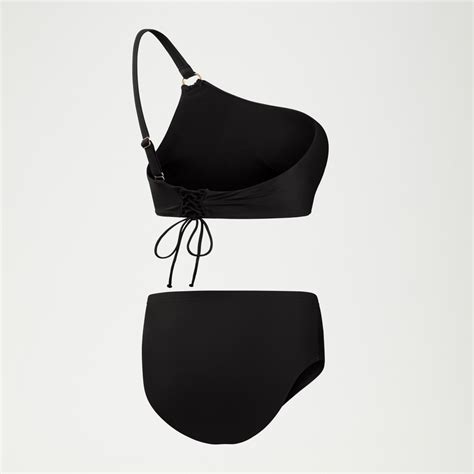 Women S Shaping Asymmetric Bikini Top Black Speedo UK