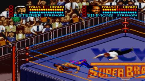 WCW Superbrawl SNES: All Finishers in Widescreen HD! - YouTube