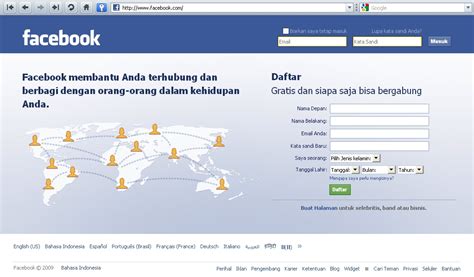 mendaftar facebook gratis  tentang facebook