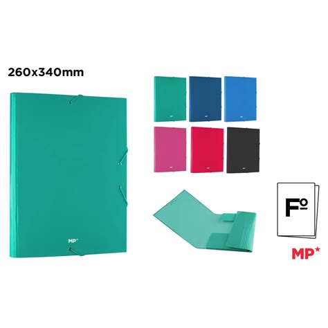 Carpeta Con Solapa Y Goma Tama O Folio De Colores Surtidos Mp