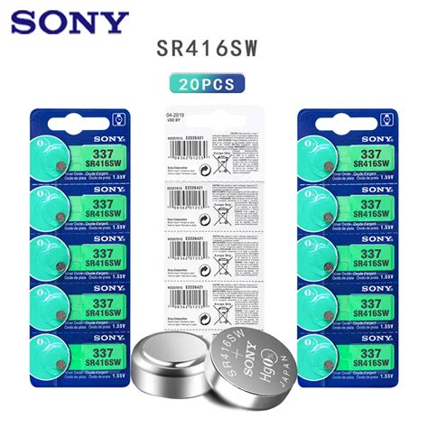 Sony Batterie Sr Sw Pi Ces V Avec Oxyde D Argent