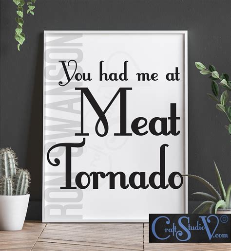 Funny Kitchen Decor Meat Quotes By Ron Swanson Meat Quotes Etsy