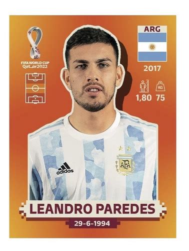 Figurita Mundial Qatar 2022 Rodrigo De Paul Arg 9 Panini En Capital