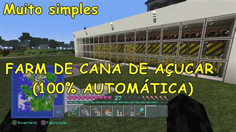 Minecraft Farm De Cana De AÇucar 100 AutomÁtica Youtube