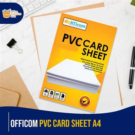 Officom Pvc Id Card Sheet A Size Id Film Sheet Office Id Sheet