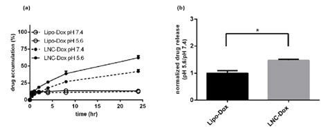 A In Vitro Drug Release Profiles Of LNC Dox And Lipo Dox Were