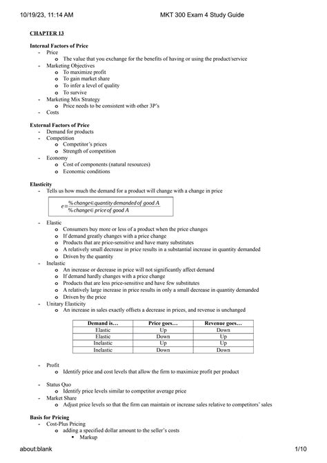 Solution Mkt Exam Study Guide Studypool