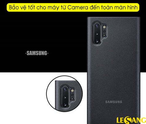 Bao da Clear View Note 10 chính hãng Samsung Full Box Tem mác