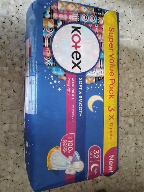 Kotex Sanitary Pad Cm Night Beauty Personal Care Sanitary Hygiene