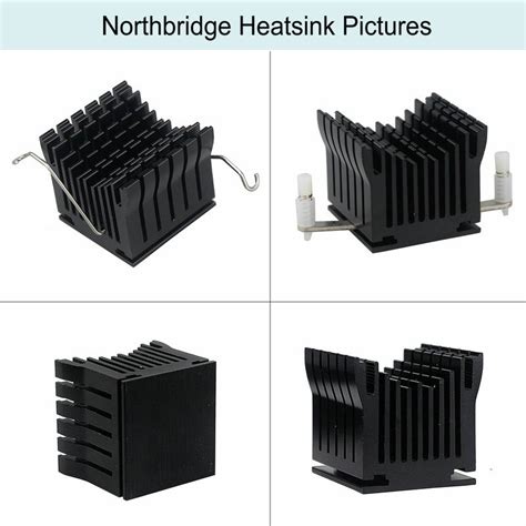 Diy Aluminium Northbridge Heatsink Cooler Motherboard Radiator W Cm Fan