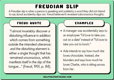 Freudian Slip Examples