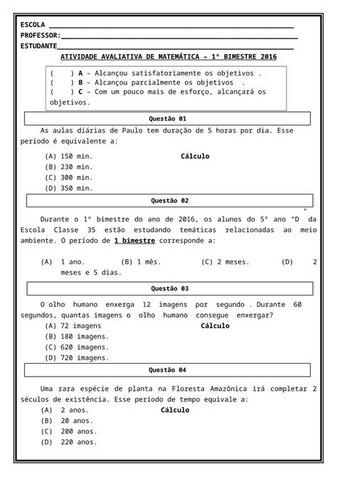 DOCX Atividade Avaliativa Matemática DOKUMEN TIPS