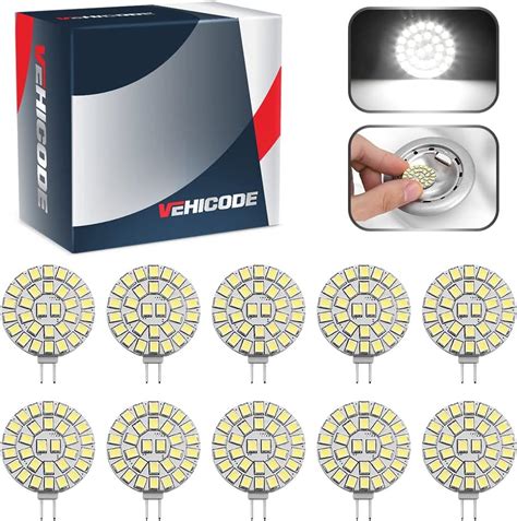 Amazon Vehicode G Led Bulb V W K Day White W Halogen