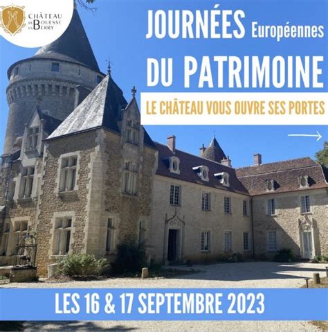 Journ Es Europ Ennes Du Patrimoine Au Ch Teau De Bouesse Bouesse