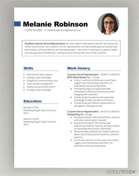 Uk Cv Examples With Free Cv Templates Formats Layouts Off