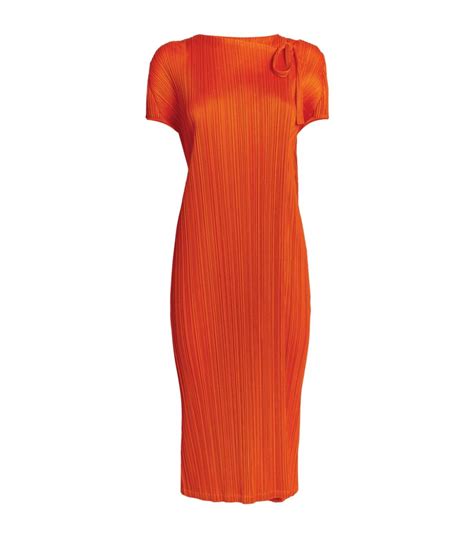 Pleats Please Issey Miyake Orange Monthly Colors May Dress Harrods Uk