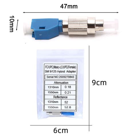 Adaptador Convertidor H Brido Lc Hembra A Fc Macho Medidor De Potencia