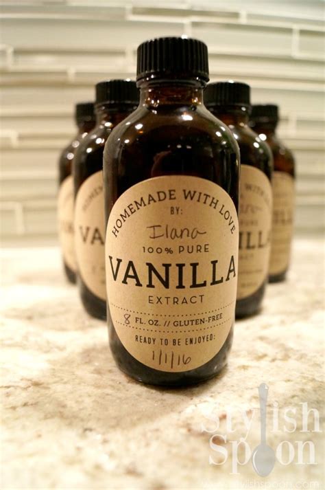 Diy Homemade Vanilla Extract Recipe Stylish Spoon