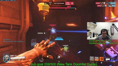 Overwatch Tryhard Top Ranked Tank Doomfist Gameplay By Doomfist God