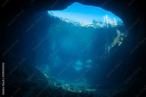 Exploring The Swim Throughs In Between The Natural Pool Of Las Piscinas