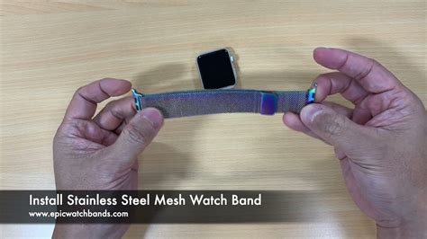 Stainless Steel Watch Bands Installation Stainless Steel Mesh Watch Bands For Apple Watch