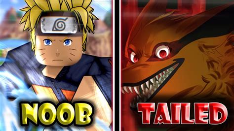 Going From Noob To Tailed Beast As Naruto Uzumaki Shindo Life Roblox