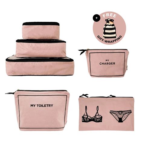 Weekend Essential Packing Set 4-Pack, Pink/Blush | Bag-all