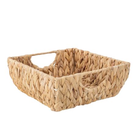 Square Water Hyacinth Basket Small