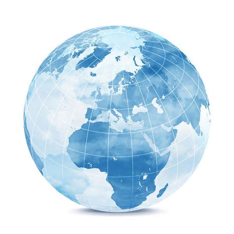 Blue World Globe Art Print By Sbayram