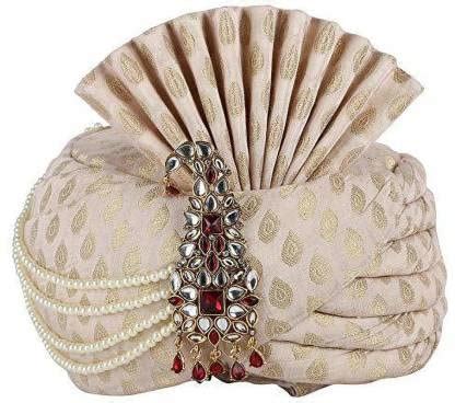 Buy The Krishna Poojan Vatika Embellished Pagri Dulha Safa Turban Pagri