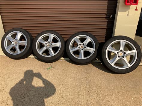 Set Of Cayenne Turbo Sport Techno Wheels With Nearly New Tires