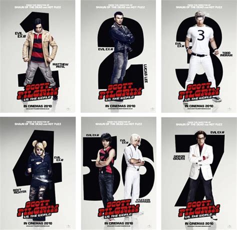 Scott Pilgrim Vs The World Posters The Seven Evil Ex Boyfriends