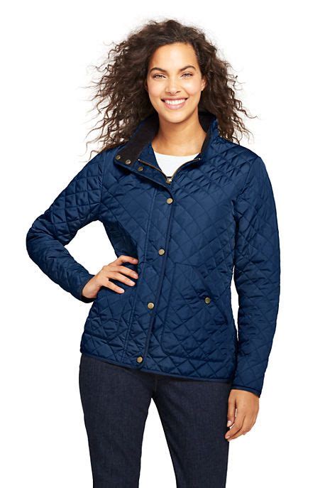 Womens Petite Quilted Barn Insulated Jacket Womens Jackets Casual