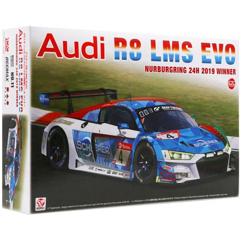 Nunu Audi R8 LMS EVO Nurburgring 24 Hour 2019 Winner Model Kit Scale 1 24