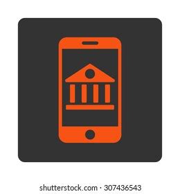 Mobile Bank Vector Icon This Flat Stock Vector Royalty Free