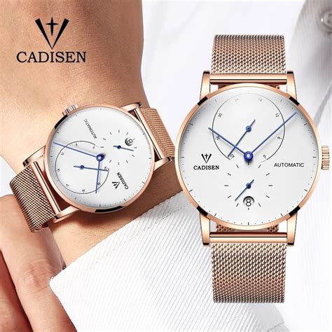 Cadisen Rose Gold Luxury Automatic Men Watch C Alloy Case Fashion